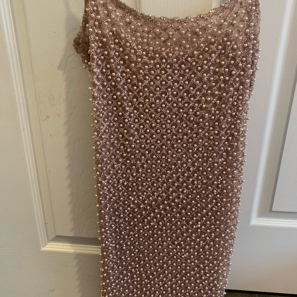 fashion nova pink pearl dress Macey Pearl Mini Dress